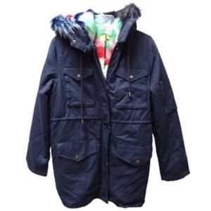 Heurueh Parka/Jacket With Hoodie Faux Fur Lining